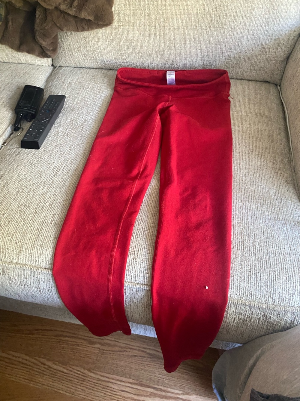 Ivivva Kids Red Fleece Leggings